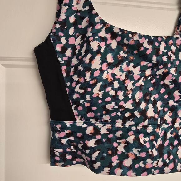 NEW NWT Saltwater Luxe Deep Sea Tank Colorful Activewear Crop Top - Size Small - Picture 3 of 7